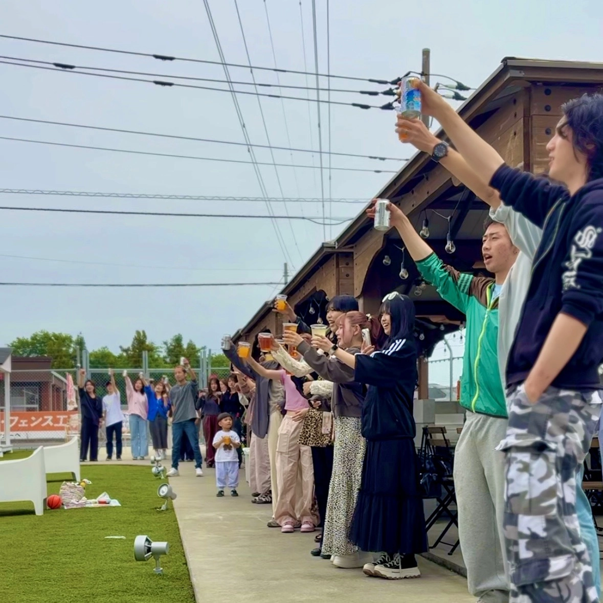 全員そろって、乾杯。